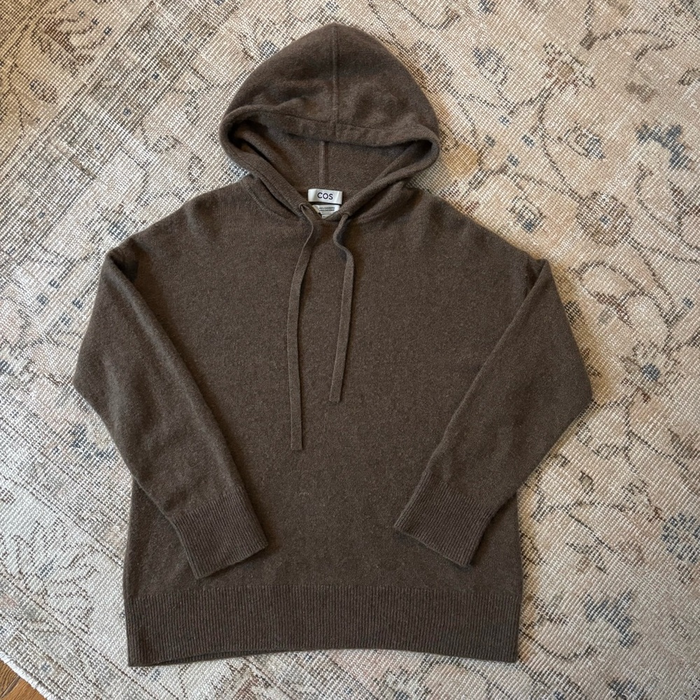 COS cashmere lounge hoodie